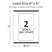 Avery Glossy Clear Rectangle Labels, Sure Feed Technology, 4