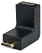 Produktbild Manhattan 353458 HDMI-Adapter (HDMI Mini-C-Buchse auf Mini-C-Stecker 90 Grad nach unten gewinkelt) schwarz