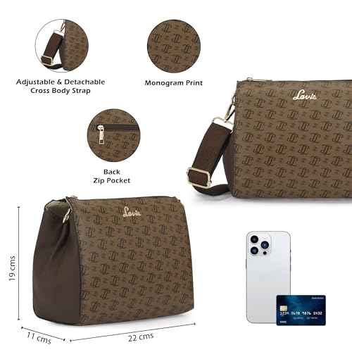 Image of Lavie Women's Cetan Horizontal Sling Bag | Ladies Purse Handbag | Gift for Women