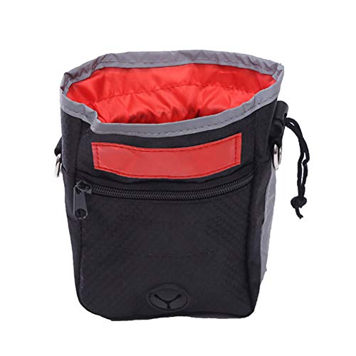 Lioobo Bolsa de tecido Oxford portátil para cães para treinamento ao ar livre, bolsos de alimentação