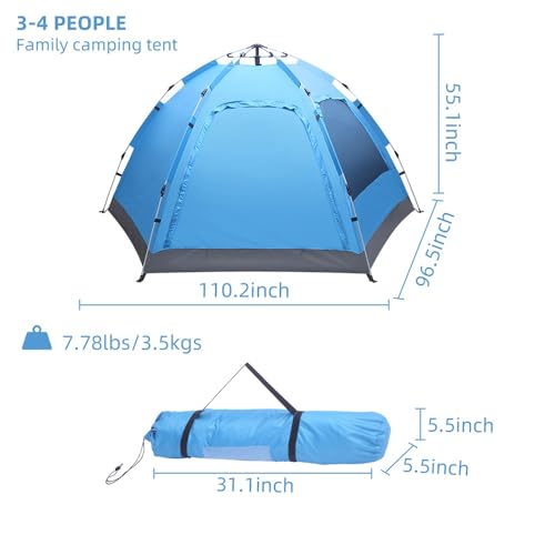 Carpa instantánea para camping pop up para 2 personas miniatura 4