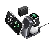 Anker Prime 3-in-1 Wireless Charging Station, MagSafe Charger Stand Compatible, Qi2.2 25W Certifi...