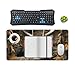 Camouflage Deer Desk Mat Non-Slip Laptop Writing Pad Large Keyboard Mousepad with Rubber Base 23.6