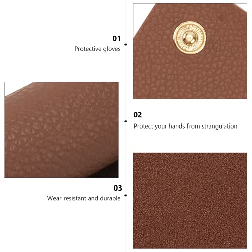 Valiclud Luggage Handle Replacement 2Pc Luggage Handle Wrap Leather Handle Wrap Handle Protector Cover Strap Cover For Handbag Suitcase Luggage (Deep Brown) Luggage Protector #TOP6