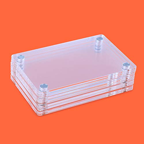 One Wall Acrylic Fridge Magnetic Frame, Double Sided Photo Refrigerator Magnet Picture Frame For Fujifilm Instax Mini, 2.36 X 3.54 Inch, Pack Of 5 #TOP6