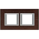 Marco embellecedor Horizontal de 2 elementos Bticino Axolute HA4802M2HLWE Wengé, Placa con 4 módulos (2+2 módulos) AXOLUTE en color Wengé con referencia HA4802M2HLWE de la marca BTICINO.