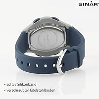 SINAR Unisex Armbanduhr Jungen Mädchen Jugenduhr Sportuhr Outdoor Digital Quarz 10 bar mit Silikonband und Licht Dunkelblau XE-64-2 – Ansicht 4