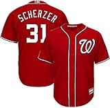 Max Scherzer Washington Nationals #31 Infants Toddler Red Cool Base Alternate Player Jersey (24 Months)