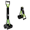 SZHLUX 28 Pooper Scooper Foldable Dog Pooper Scooper with Unbreakable Material and Durable Spring for Grass and Gravel Green