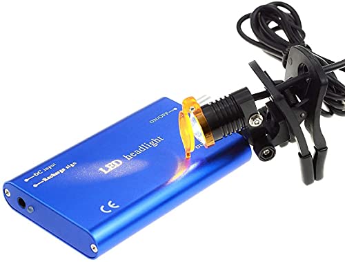 Blauwe Draagbare 3W LED Tandheelkundige Koplamp Plastic Clip Filter Hoofd Licht Tandheelkundige Binoculaire Loupe - Image 8