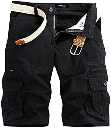 Shorts for Men, Mens Shorts Casual Casual Cargo Shorts for Men Mens Fishing Shorts Mens Short Shorts Designer Fishing Shorts for Men Cargo Mens Work Shorts Drawstring Cargo Shorts (Black,3XL)