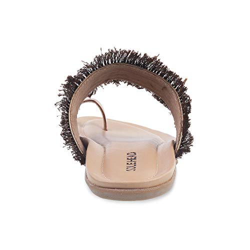 Image of SOLE HEAD Bronze Women Flat Sandal