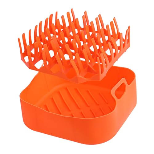 OHPHCALL Air Fryer Bacon Cooker Microwave Bacon Rack Silicone Tray Non-stick Dishwasher Safe -