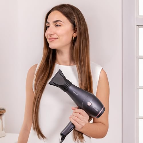 Miniatura 5 de Cecotec Secador Bamba Ionicare Harmony, Motor Con 2600w, Ajuste De Temperatura Y Velocidad, Tecnología Haircare, Ion Real, Cable De 1,8m, Incluye 2 Boquillas De Precisión, Función De Aire Frio