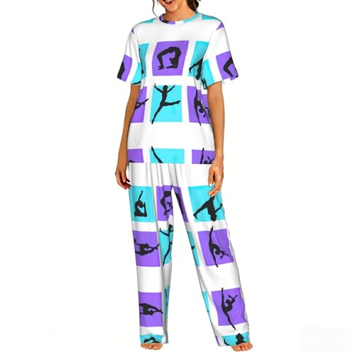 Pyjama doux femme gymnastique en tissu respirant de qualité