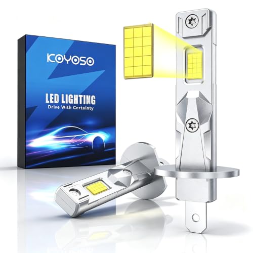 KOYOSO Bombillas H1 LED 110W 32000LM Coche, LED Faro Lámpara Compatible