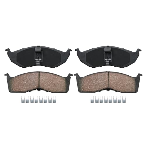 Image of Detroit Axle - Front Brake Pads for Dodge SX 2.0 Chrysler Intrepid | Plymouth Neon, Ceramic Brake Pads w /Hardware Replacement