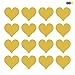 Kit Adesivi A Forma di Cuore - Stickers Cuori per Auto Notebook MOBILI E PARETI Adesivi MURALI per PC Casco Moto - Camper - Decal Amore Innamorati - Cuoricini Cupido Oro 16 pz - 6.5 cm