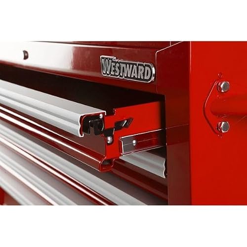 Westward 15-1/2\" Side Cabinet, 7 Drawers, Red
