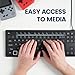 Perixx PERIBOARD-210II US Wired Full-Size USB Keyboard with Quiet Scissor Keys for Desktop, Laptop, and Tablet - Black - US English