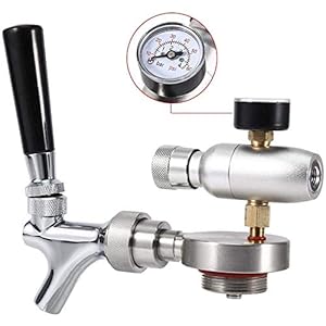 CO2 injector Spears Tap roestvrij staal bier spear kraan dispenser kit voor 2 l / 3,6 l / 5 l mini keg bier growler