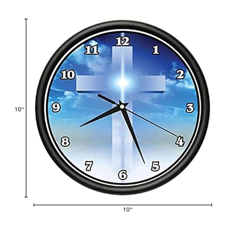 Signmission CL-CROSS Wall Clock Jesus Christian Religious Spiritual Gift thumb #1