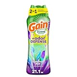 Gain Odor Defense In-wash Scent Booster, Super Fresh Blast scent, 21.1 OZ, 2 in 1 Freshness plus Odor Protection, laundry scent beads