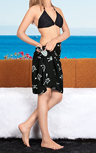 LA LEELA Women's Halloween Pirate Sarong Wraps Beachwear Bikini2