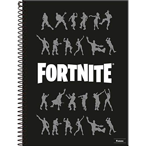 Caderno de 10 Matérias Capa Dura, Pacote com 4 Cadernos, 200 folhas, Cores Sortidas, Foroni, Modelo