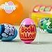 JOYIN 6pcs Prefilled Easter Eggs with Toys, Plastic Eggs with Science Experiment, Basket Stuffers for Boys & Girls, Easter Theme Party Favors