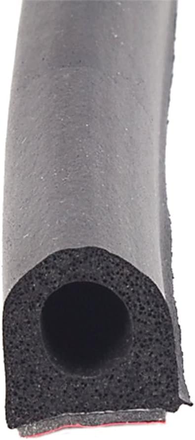 AP Products 018-663 Non-Ribbed D-Seal with Hats (Red Tape) - Black, 3/4" x 3/4" x 50'