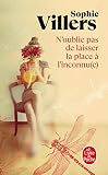  N\'oublie pas de laisser la place à l\'inconnu(e)