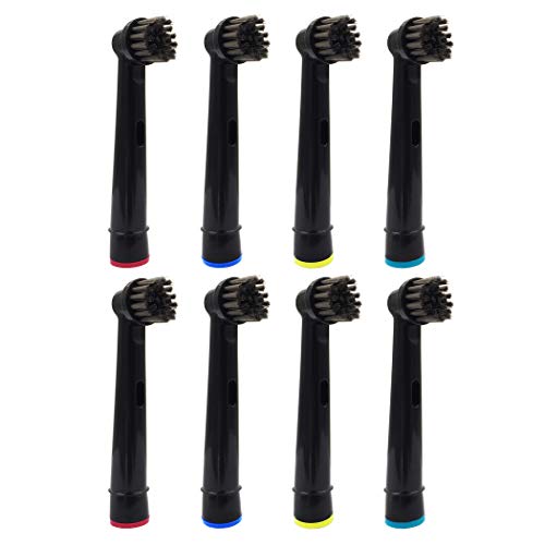 Bamboo Charcoal Replacement Toothbrush Heads Fit For Oral-B Braun, Professional Care, Advance Power, White Clean, 3D Excel Elect