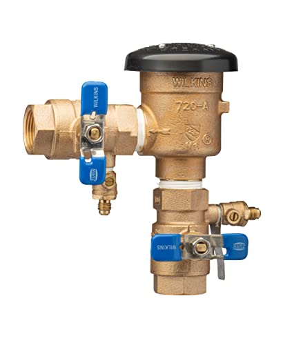 Image of Zurn Wilkins 1-720AFT 1 inch 720A Pressure Vacuum Breaker Assembly with SAE flare test fitting