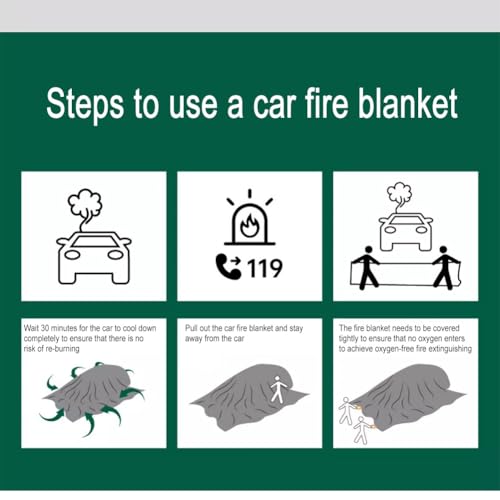 Couverture anti-feu grand format pour stopper un début d'incendie de batterie - 7