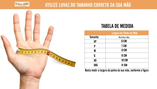 Kit 10 Caixas Luvas de Látex com Pó 10 x 100 un (1000un) Talge (P)