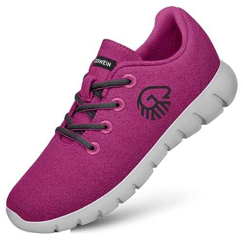 GIESSWEIN Merino Runners Women – Modische Damen Sneaker aus Merinowolle – Atmungsaktive Halbschuhe für gesunden Gang – Bequeme Damen Schuhe für Alltag, Büro & Freizeit