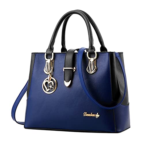 Sac a main femme bandouliere grand format avec anse double en simili cuir