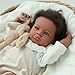 WOOROY Lifelike Reborn Baby Dolls Black – 20-Inch Realistic African American Newborn Baby Doll, Real Life Baby Dolls,Silicone Baby Doll with Full Vinyl Body with Accessories Gift for Kids Ages 3+