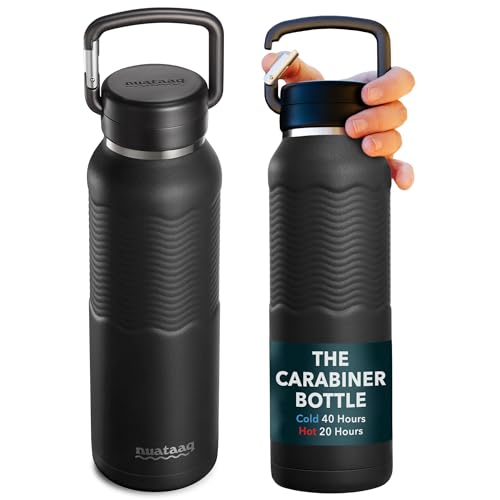 Insulated Stainless Steel Water Bottle with Carabiner