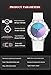 RUYEOOK Unisex Watches Fashion Creative Original Design Watch for Men and Women Unique Wristwatch Easy to Read time (R8653 White)
