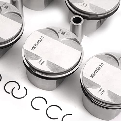 Noptul Engine Piston & Rings Kit, Suitable For E60 E90 325I 523I N52B25, Automotive Replacement Parts 11257561844 11257561850 #TOP3