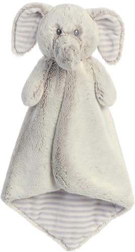 Image of ebba Aurora® Snuggly Cuddlers Luvster™ Elvin Elephant Baby Stuffed Animal - Comforting Companion - Security and Sleep Aid - Gray 16 Inches