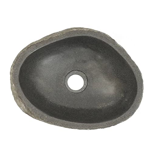 Miniatura 6 de Vidaxl Lavabo Ovalado Lavamanos De Baño De Aseo Uso Diario Adorno Para El Baño O La Cocina Superficie Interna Pulida Suave De Piedra Natural