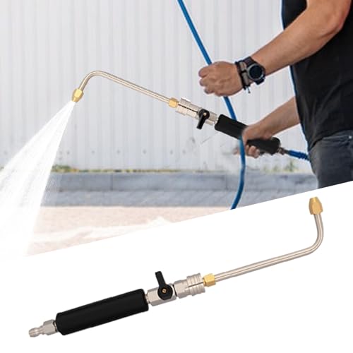 Tuyau de laveuse robuste avec buse haute pression en métal durable - 4