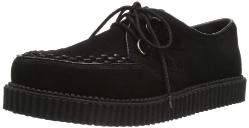 Demonia CREEPER-602 Herren Schnürhalbschuhe, Schwarz (Blk Suede), EU 43 (UK 10) (US 11)
