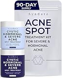 Ayadara Day & Night Cystic Acne Spot Treatment, Daytime and Overnight Acne Spot Treatment for Hormon
