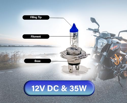 Image of Auto Pearl Halogen H4 Front Headlight Bulb 12V /35W Ultra Bright Compatible with Passion Pro TR (Pack of 1)