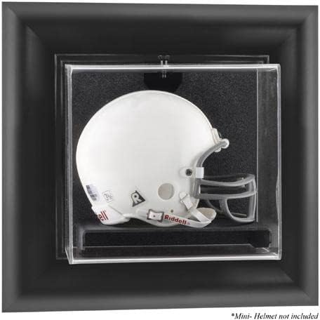 Sports Memorabilia Black Framed Wall-Mountable Mini Helmet Display Case - Football Mini Helmet Display Cases ''Case Only''
