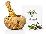 𝑯𝒆𝒓𝒎𝒐𝒔𝒐, ú𝒏𝒊𝒄𝒐 𝒑𝒆𝒓𝒐 𝒆𝒇𝒆𝒄𝒕𝒊𝒗𝒐 : De uno de los árboles más fuertes del mundo, la madera de olivo es muy compacta : el mortero SOLTAKO puede triturar fácilmente todo tipo de nueces, especias, medicinas y hierbas.
